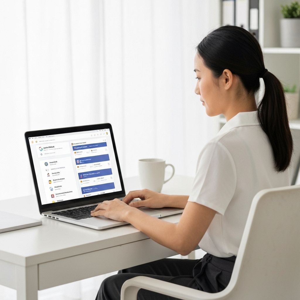 Digital marketing professional working remotely with ad campaigns