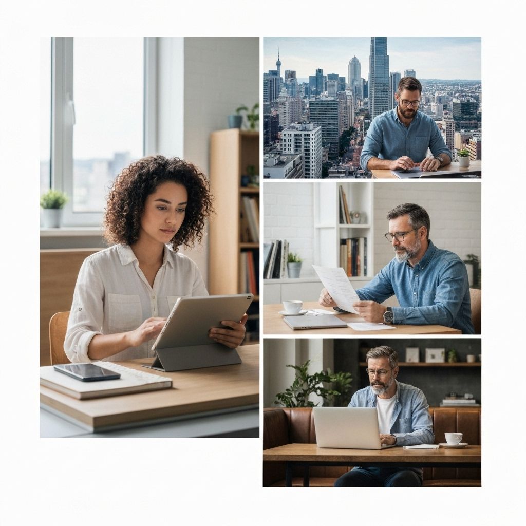 Utilities professional working remotely